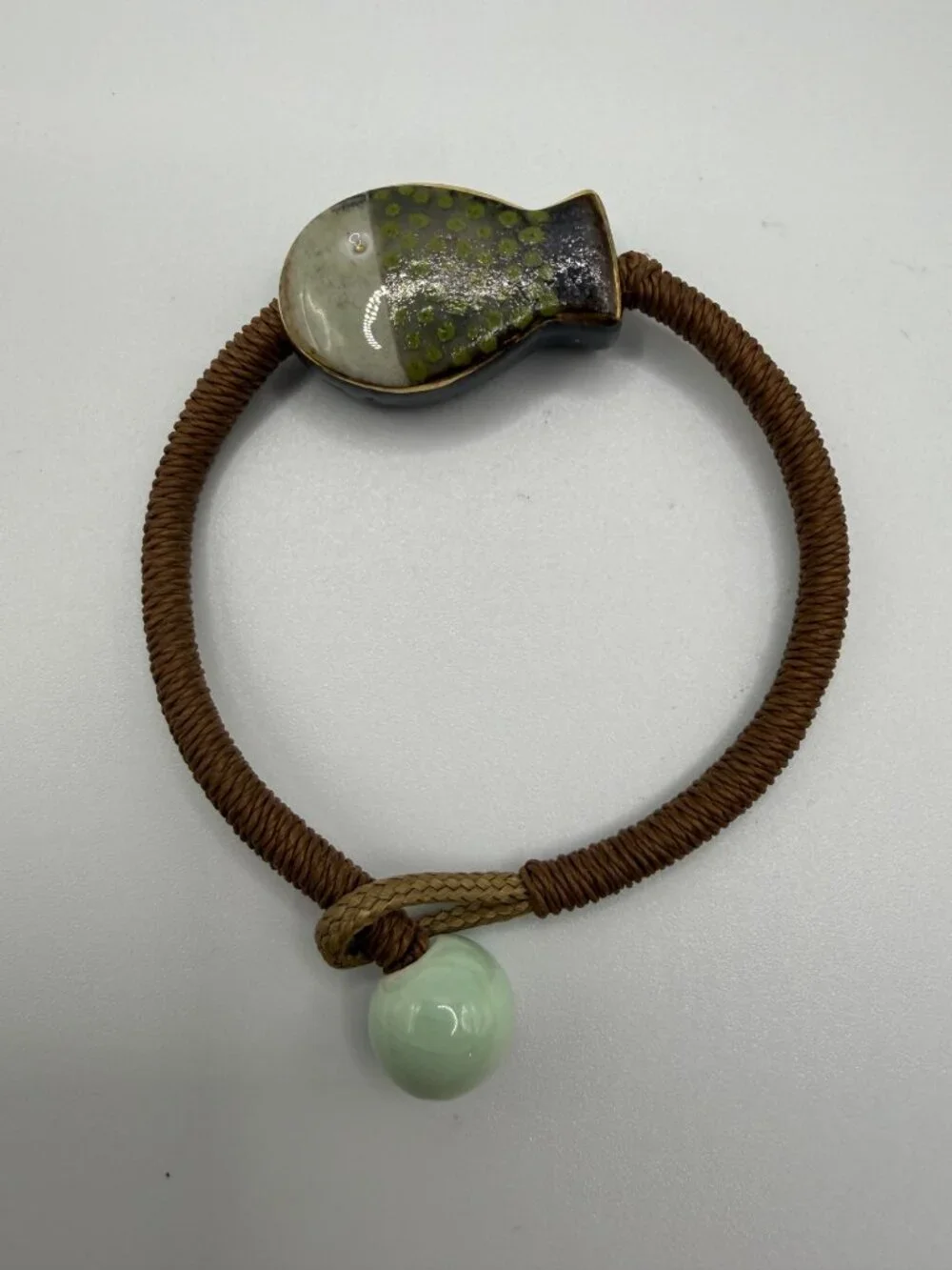 Ceramic Fish Bracelet with Jewelry Dish woman/Girl